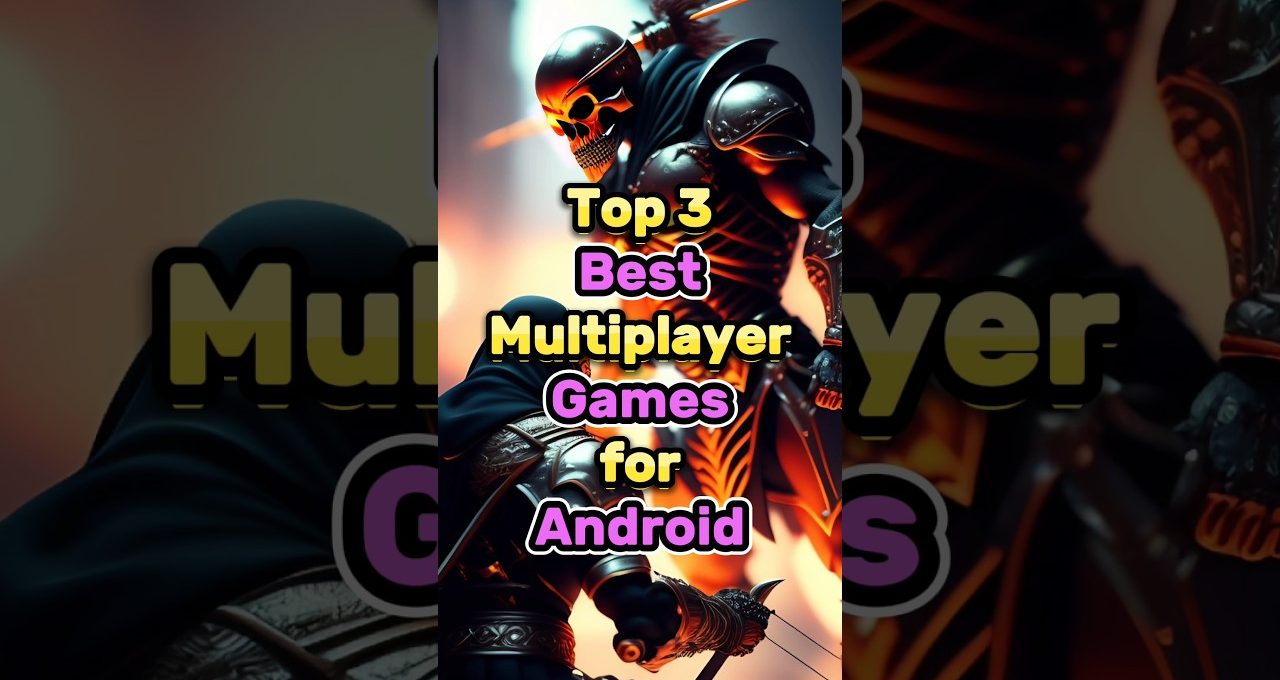 Armored skeleton warrior confronting a cloaked archer with flaming, dramatic game poster text