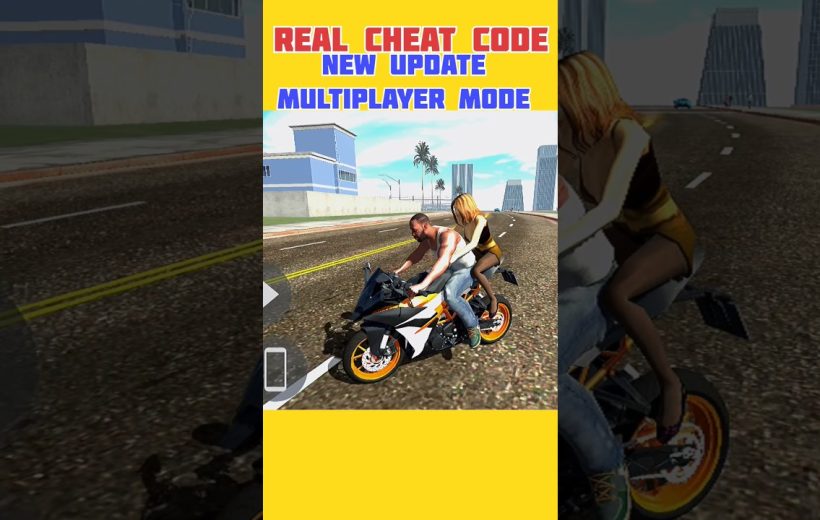Two characters riding a sport motorcycle down a city street in gameplay