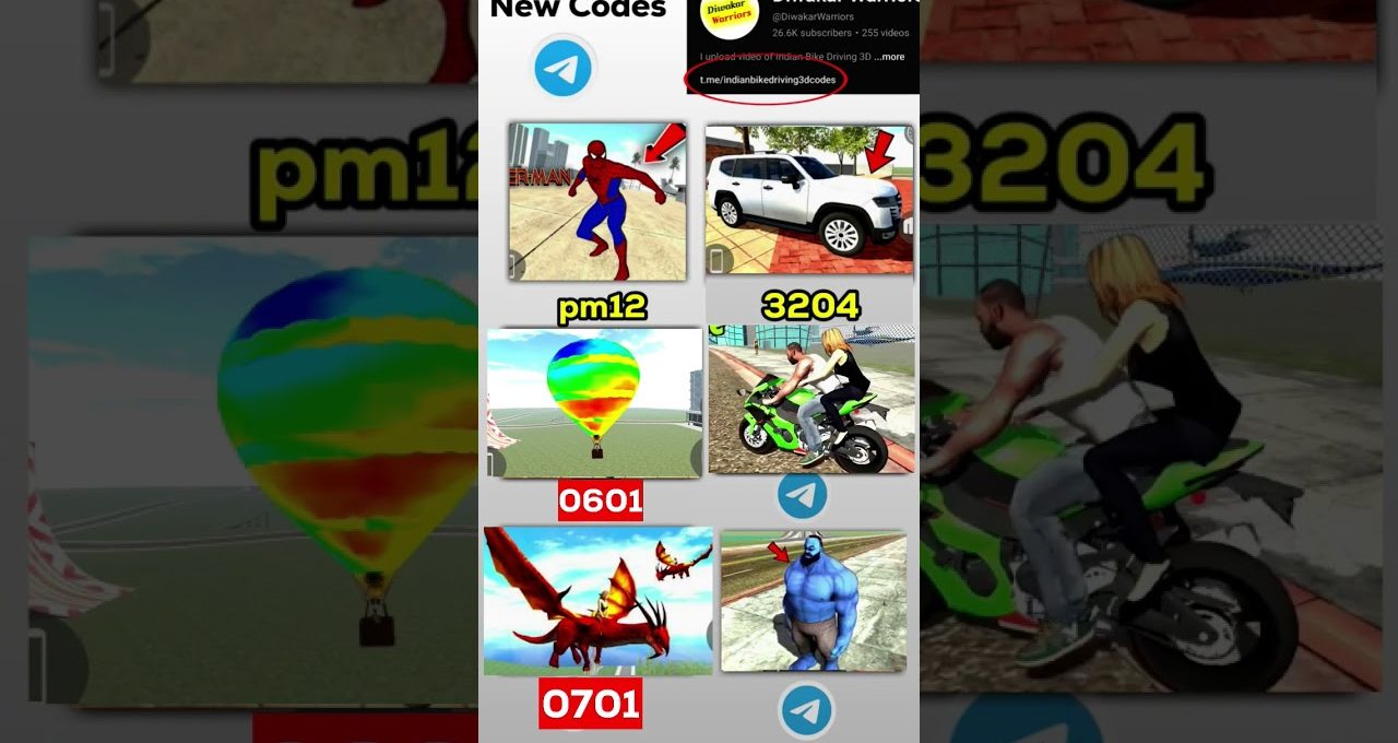 Grid of game thumbnails showing Spider-Man, SUV, hot air balloon, motorcycle, and creatures.