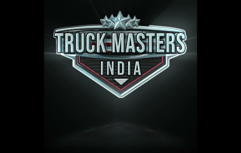 Metallic "Truck Masters India" badge logo with stars on a dark background