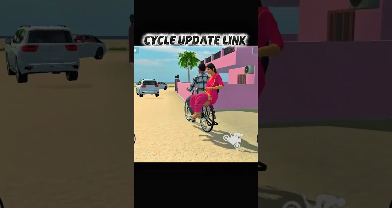 Man riding bicycle with woman in pink sari along sunny coastal street near cars