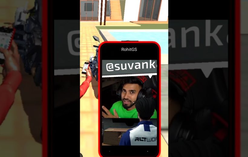 Smartphone showing a streamer video call overlay with username @suvank and gamer headset