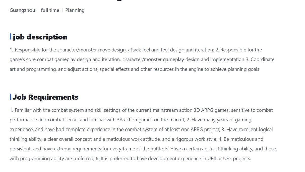 Job listing page titled "NAMI-Battle Planning" with job description and requirements text.