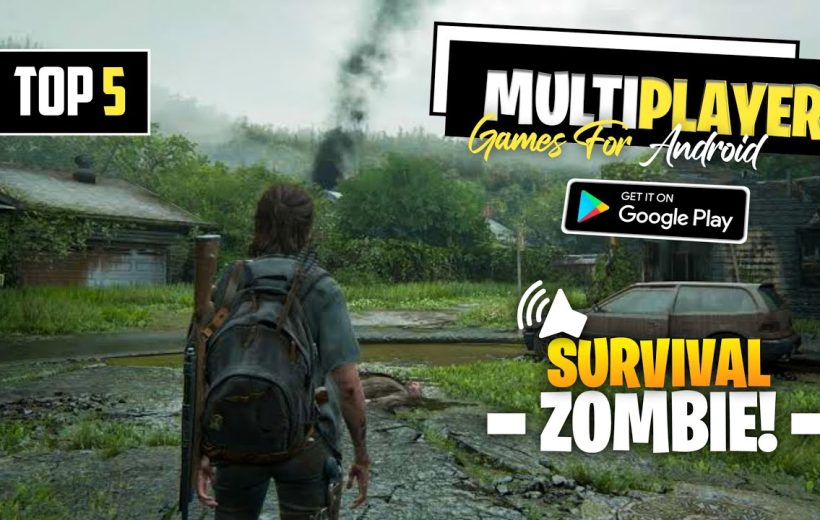 Third-person survivor with backpack walking through overgrown, abandoned town amid smoke and cars