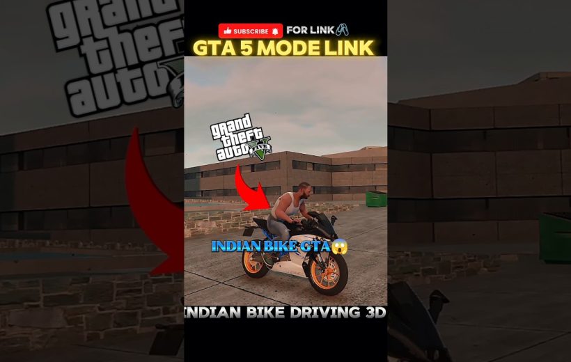 Man riding a sport motorcycle in a GTA V style urban rooftop parking scene