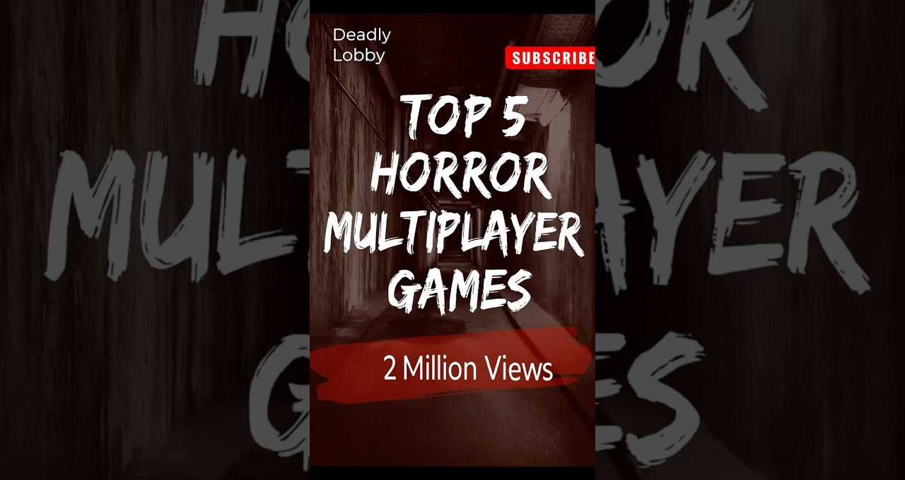 Dark hallway thumbnail reading "Top 5 Horror Multiplayer Games" with "2 Million Views" badge