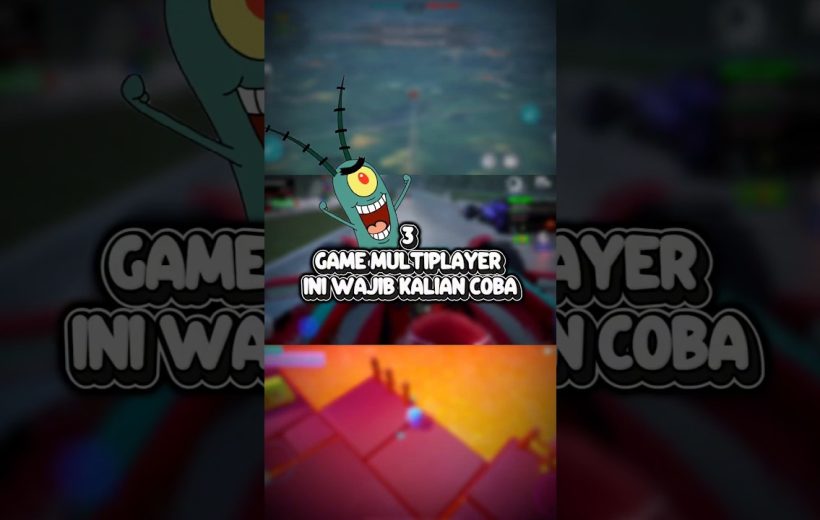 Cartoon Plankton character with text promoting three multiplayer games to try now.