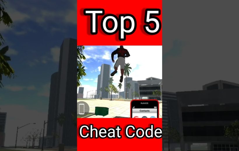Mobile game screenshot showing a character jumping between city buildings with "Top 5" text