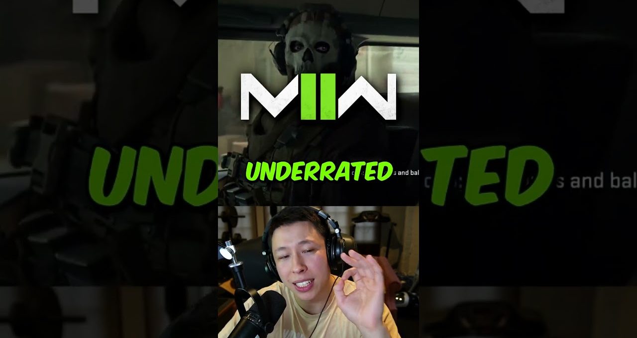 Streamer wearing headphones speaking into microphone beneath "MIIN" logo and "UNDERRATED" text