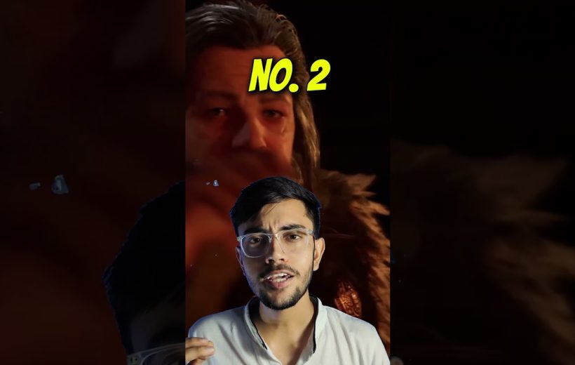 Young man speaking to camera overlaid on medieval bearded character with yellow "NO. 2" text