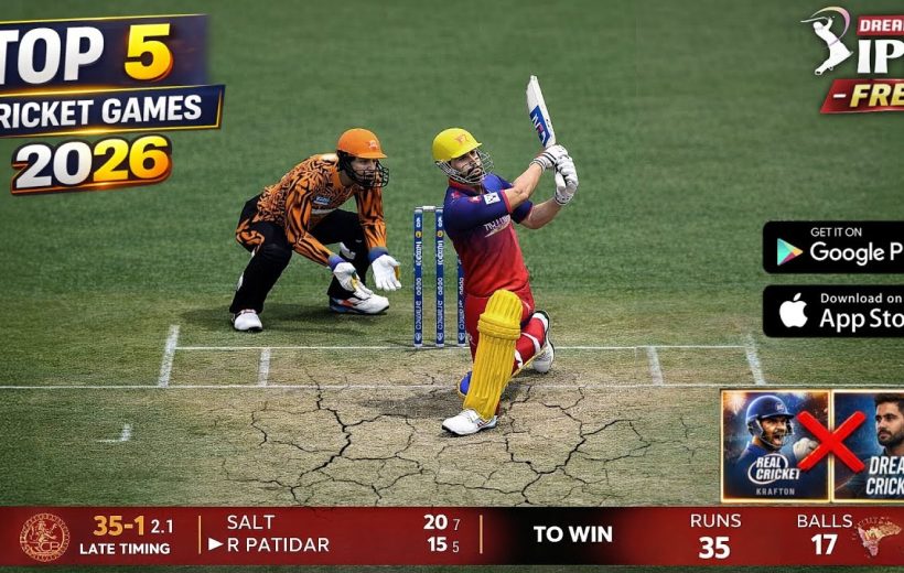 Batter in yellow helmet playing a lofted cricket shot with wicketkeeper behind