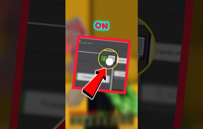 Red arrow pointing to a toggle switch turned on inside a highlighted software settings panel