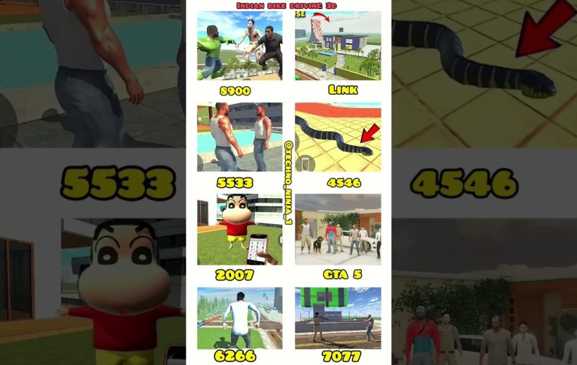 Collage of various mobile game screenshots showing characters, environments, and score labels