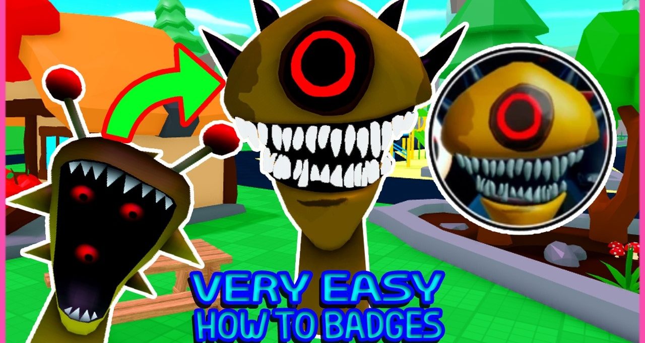Yellow one-eyed monster with large teeth in a colorful game environment tutorial thumbnail