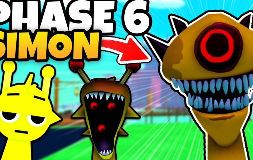 Bright cartoon aliens with yellow bodies and one large cyclopean creature snarling menacingly