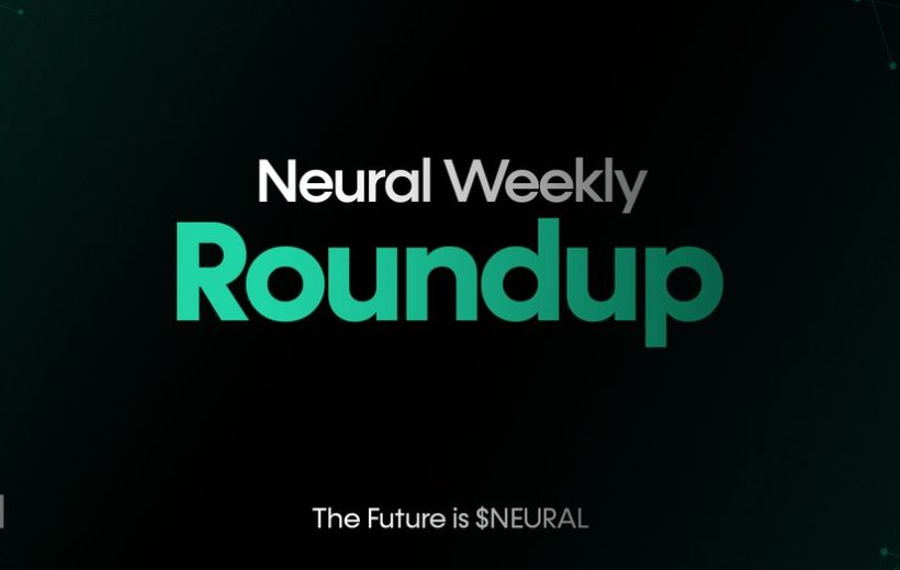 Neural Weekly Roundup banner with "Roundup" bold on dark green tech-themed background