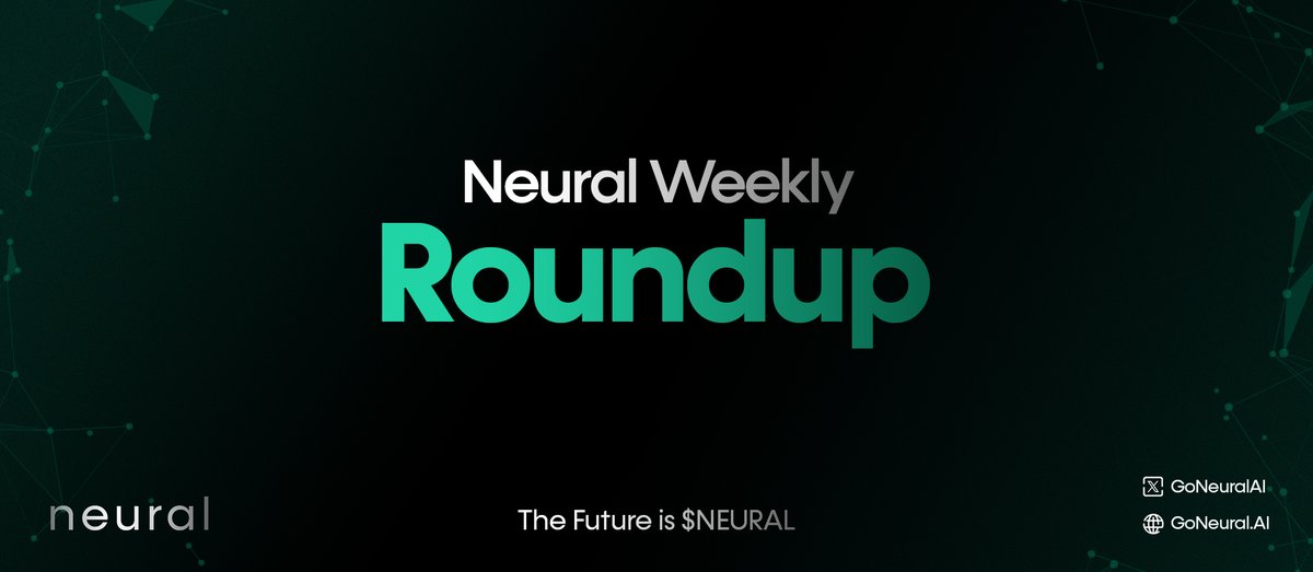 Neural Weekly Roundup banner with "Roundup" bold on dark green tech-themed background