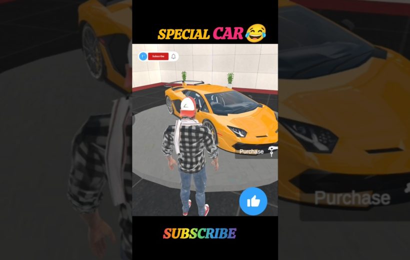 Avatar character standing beside a bright yellow sports car with a "Purchase" prompt