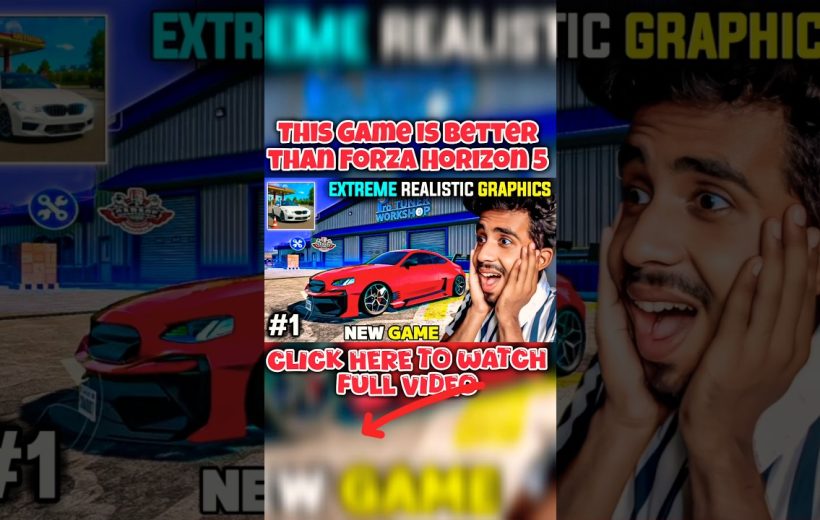 Excited man reacting to a red sports car in a racing game thumbnail
