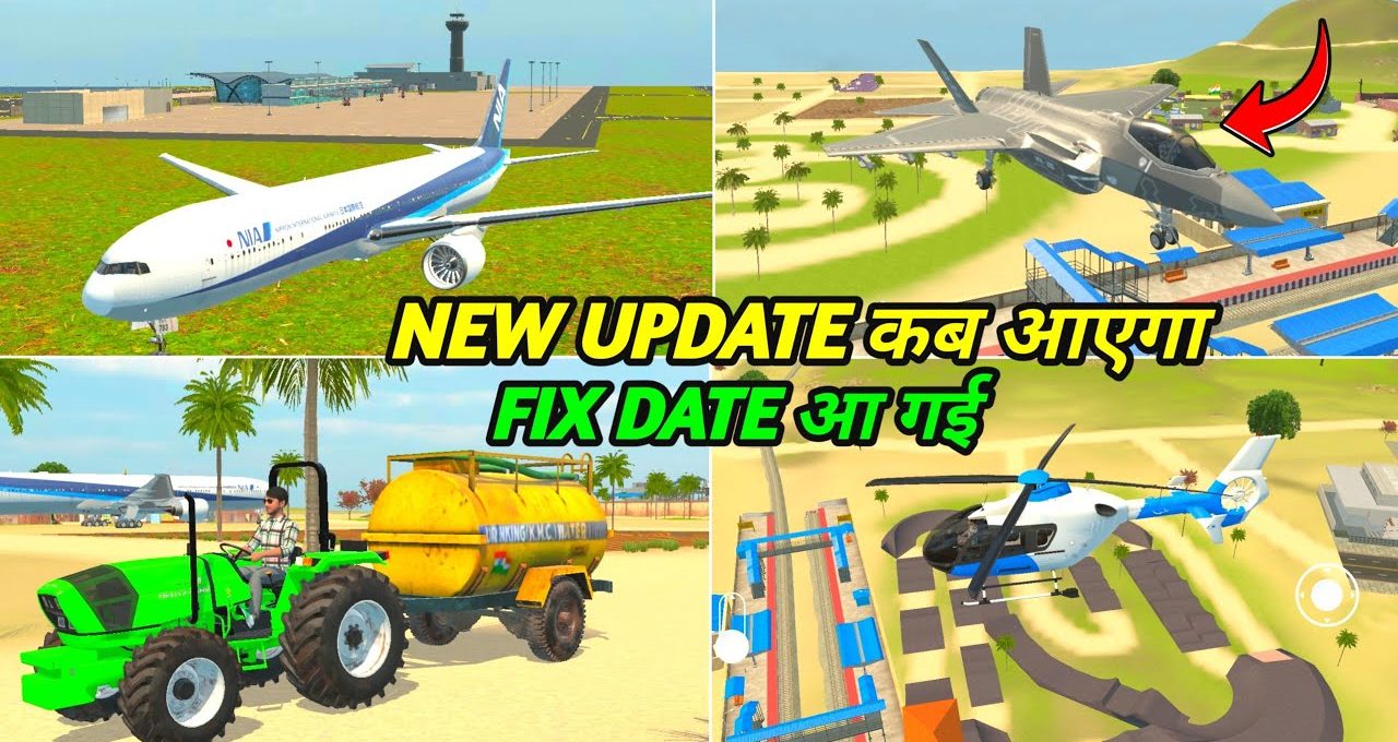 Collage showing various aircraft, helicopter, fighter jet, and tractor at airport landscape