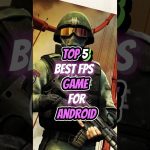 Soldier in tactical gear holding rifle with text "Top 5 best FPS game for Android"