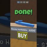 Blue holdable kazoo model displayed on a shop screen with "BUY" button.