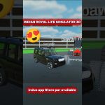 3D game screenshot showing a black SUV in a virtual parking area with tractors