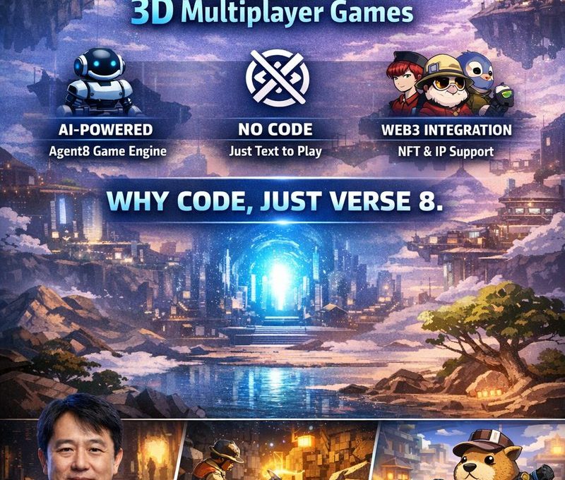Verse 8 no-code AI platform turning text into 3D multiplayer games for creators